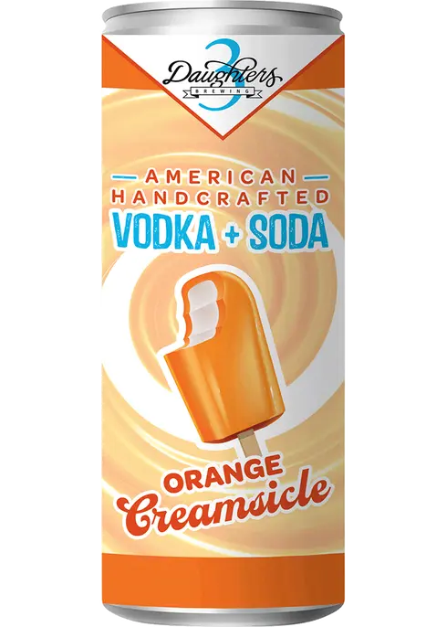 3 Daughters Orange Creamsicle Vodka Soda Cocktail | 4x355ML at CaskCartel.com