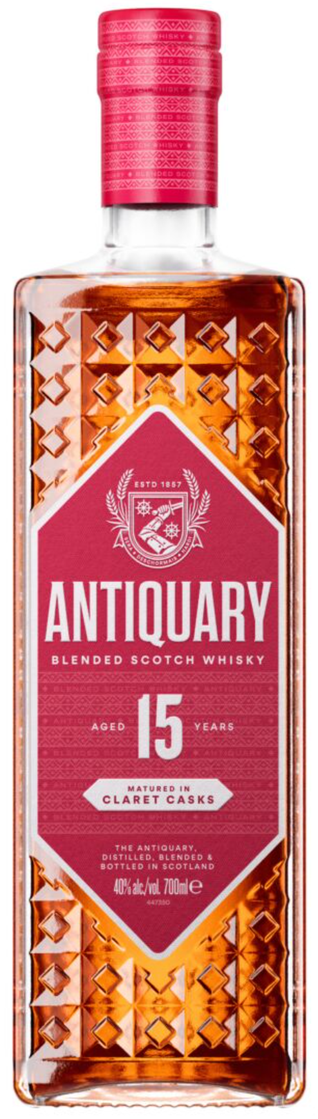 The Antiquary Blended Scotch 15 Year Old Claret Cask Matured Whisky | 700ML at CaskCartel.com