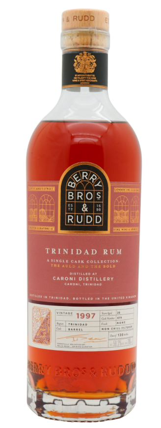 Caroni (Silent) Berry Bros & Rudd The Auld And The Bold Single Cask #879 28 Year Old · 1997 Vintage Trinidad Rum | 700ML at CaskCartel.com