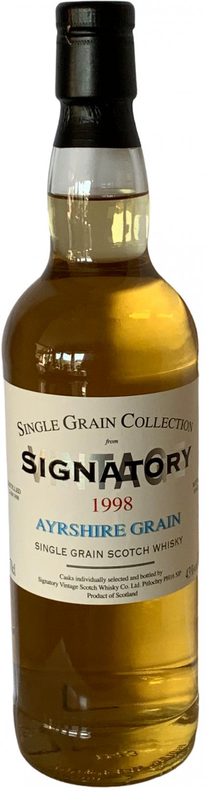 Ayreshire Grain 1998 SV Single Grain Collection  Single Grain Scotch Whiskey | 700ML at CaskCartel.com