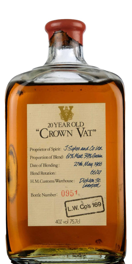 Crown Vat 20 Year Old Blend Whisky | 757ML at CaskCartel.com