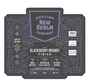 New Realm 4 Year Old Blackberry Brandy Finish Bourbon Whiskey at CaskCartel.com