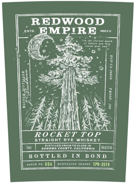 Redwood Empire Rocket Top Bottled In Bond Batch #4 Straight Rye Whiskey at CaskCartel.com