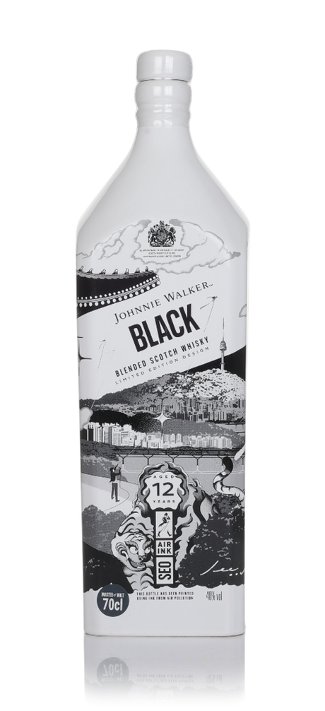 Johnnie Walker Black Label 12 Year Old - Air Ink Seoul Edition Blended Scotch Whisky | 700ML at CaskCartel.com