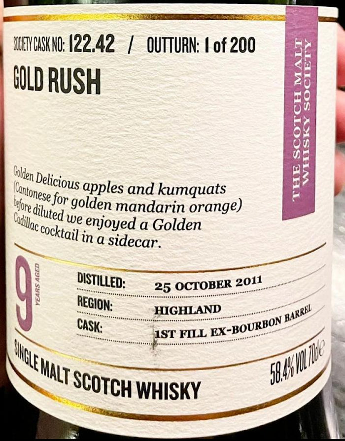 Croftengea 2011 SMWS 122.42 Gold Rush Single Malt Scotch Whisky | 700ML