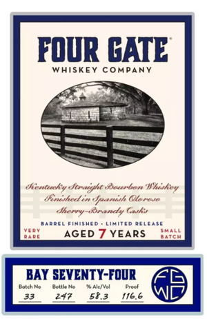 Four Gate Bay Seventy-Four 7 Year Old Straight Bourbon Whisky at CaskCartel.com