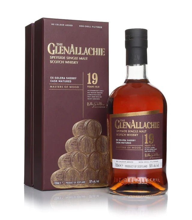GlenAllachie 19 Year Old Ex-Solera Sherry Cask Matured - Masters Of Wood Collection Single Malt Scotch Whisky | 700ML at CaskCartel.com