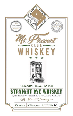 Mt. Pleasant Club Kilbourne Place Batch Straight Rye Whiskey at CaskCartel.com