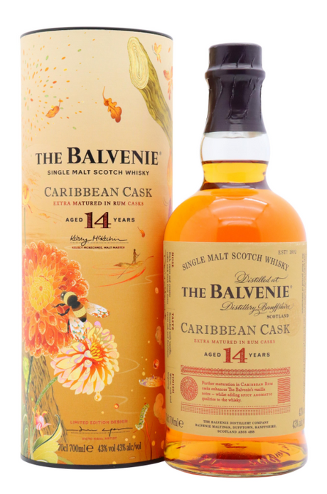 Balvenie Victo Ngai Limited Edition Caribbean Cask 14 Year Old Single Malt Scotch Whisky | 700ML at CaskCartel.com