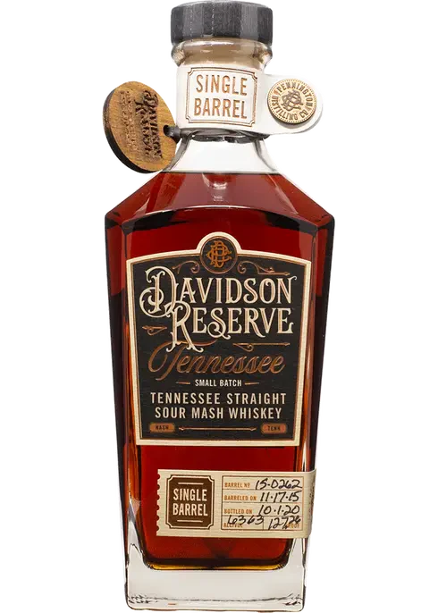 Davidson Reserve Single Barrel Tennessee Straight Sour Mash Whiskey at CaskCartel.com