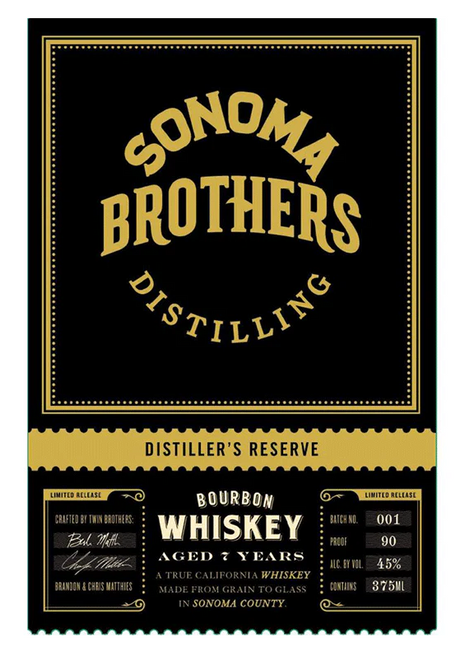 Sonoma Brothers 7 Year Old Distiller’s Reserve Bourbon Whiskey at CaskCartel.com