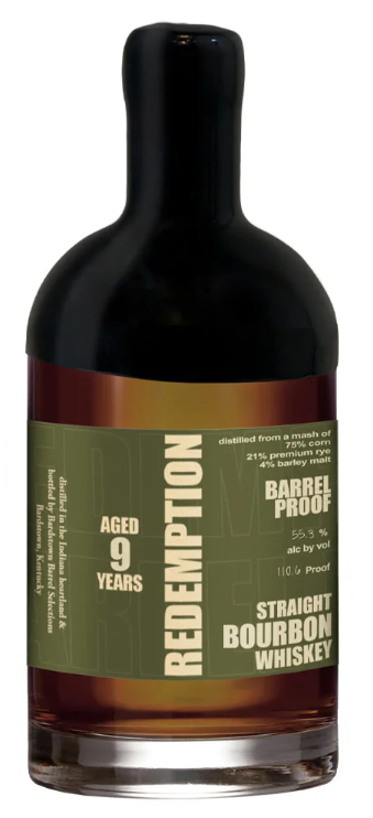 Redemption 9 Year Old Batch #1 Barrel Proof Straight Bourbon Whiskey