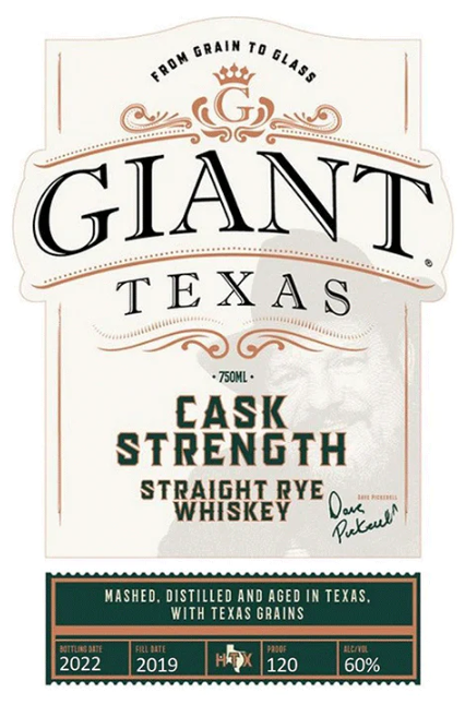 Giant Texas Cask Strength Rye Whisky