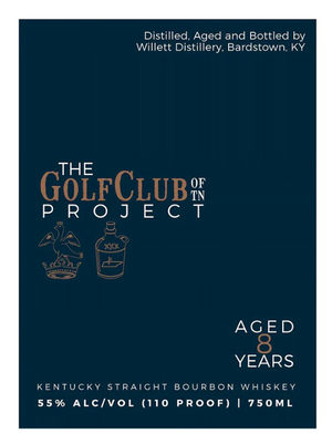 The Golf Club of TN Project 8 Year Old Willett Kentucky Straight Bourbon Whiskey at CaskCartel.com