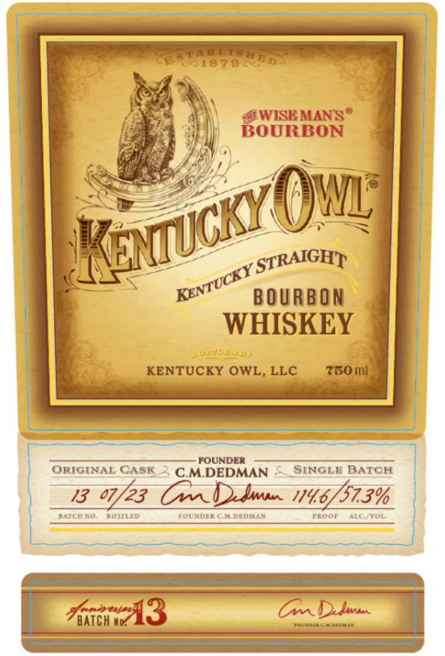 Kentucky Owl Batch #13 Bourbon Whiskey
