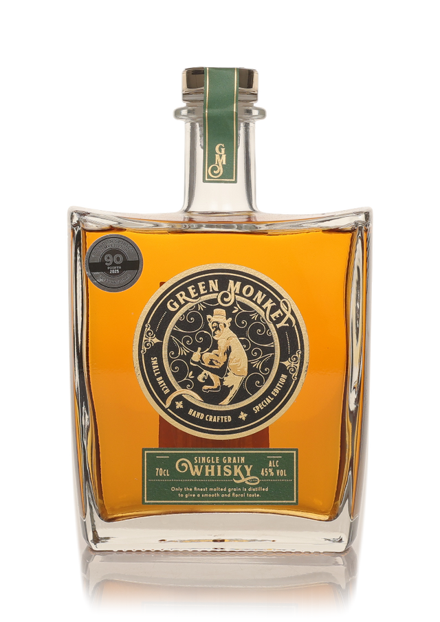 Green Monkey Single Grain Whisky | 700ML at CaskCartel.com