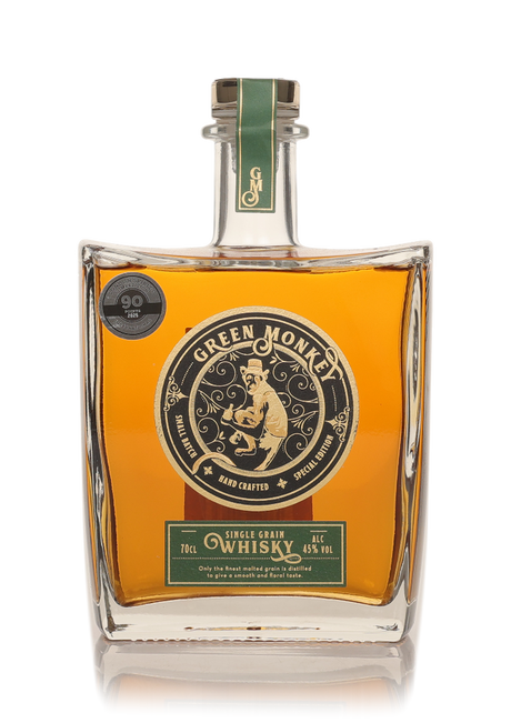 Green Monkey Single Grain Whisky | 700ML at CaskCartel.com