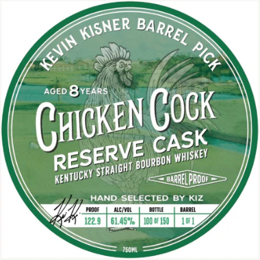 Chicken Cock Kiz Reserve Cask Straight Bourbon Whiskey