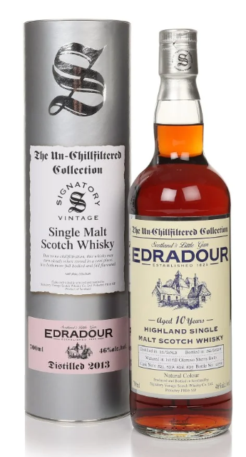 Edradour 10 Year Old 2013 Casks #521 #527 #528 #529 Un-Chillfiltered Collection Signatory Single Malt Scotch Whisky | 700ML
