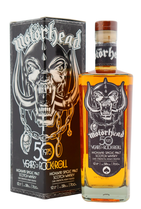 Motorhead 50 Years Of Rock & Roll Heavily Peated Highland 12 Year Old Single Malt Scotch Whisky | 700ML at CaskCartel.com