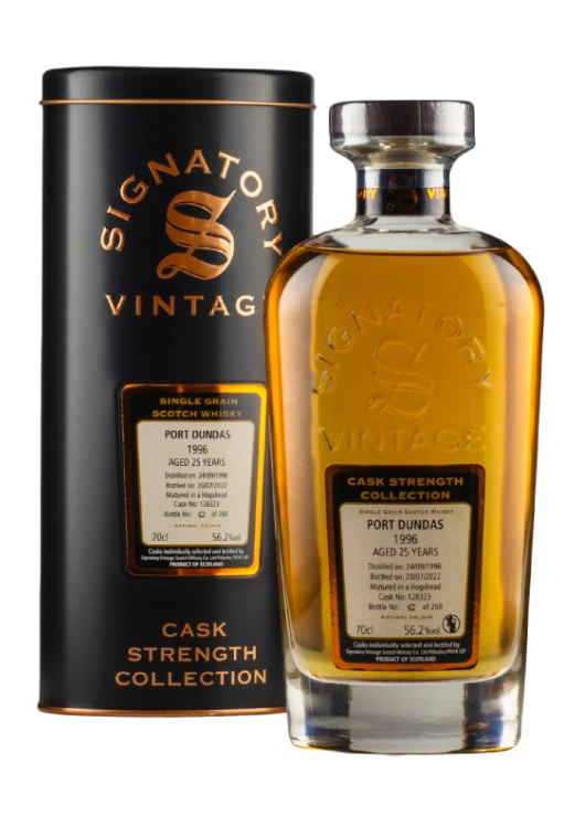 Port Dundas 25 Year Old Cask Strength Collection Signatory 1996 (Cask 128323) Single Grain Whisky | 700ML