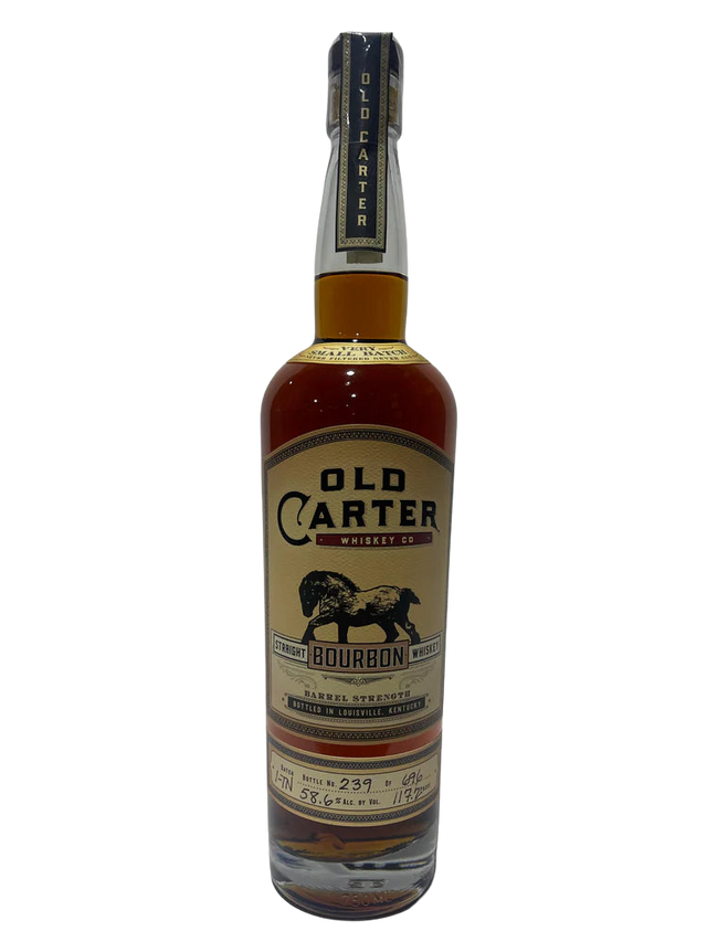 Old Carter Very Small Batch 1-TN Barrel strength Straight Bourbon 117.2 Proof Bottle 239 of 696 at CaskCartel.com