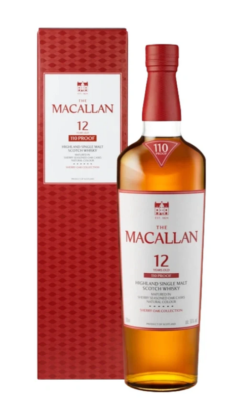 The Macallan Sherry Oak 12 Year Old 110 Proof Single Malt Scotch Whisky at CaskCartel.com