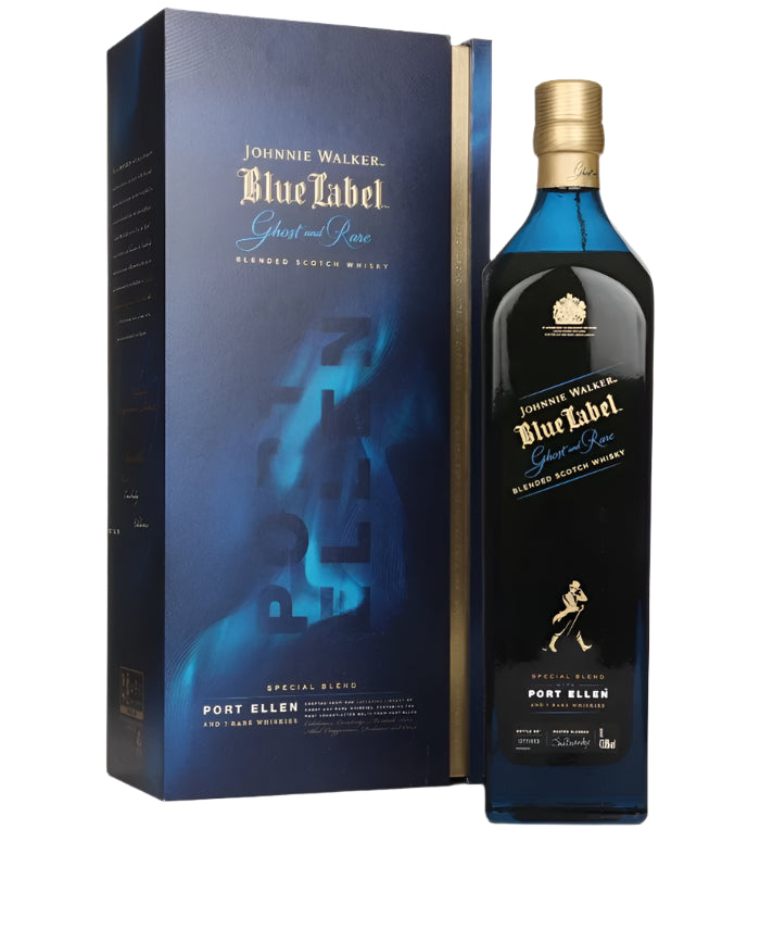 Johnnie Walker Blue Label - Ghost & Rare Port Ellen Blended Scotch Whisky | 1L at CaskCartel.com