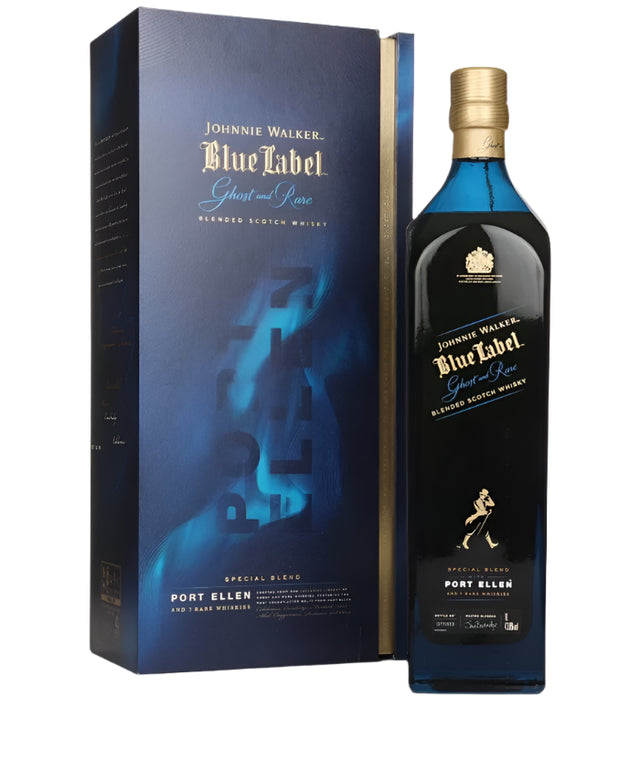 Johnnie Walker Blue Label - Ghost & Rare Port Ellen Blended Scotch Whisky | 1L at CaskCartel.com