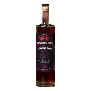The Whiskey Cartel Entangled Hearts Raspberry Premium Bourbon at CaskCartel.com