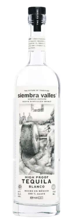 Siembra Valles High Proof Blanco Tahona Tequila