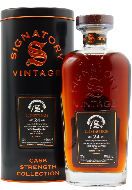 Auchentoshan Signatory Vintage Symington’s Choice 1999 24 Year Old Single Malt Scotch Whisky | 700ML