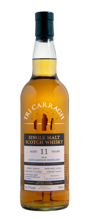 Tri Carragh Glen Garioch 11 Year Old 1st Fill Oloroso Hogshead Single Malt Scotch Whisky | 700ML at CaskCartel.com