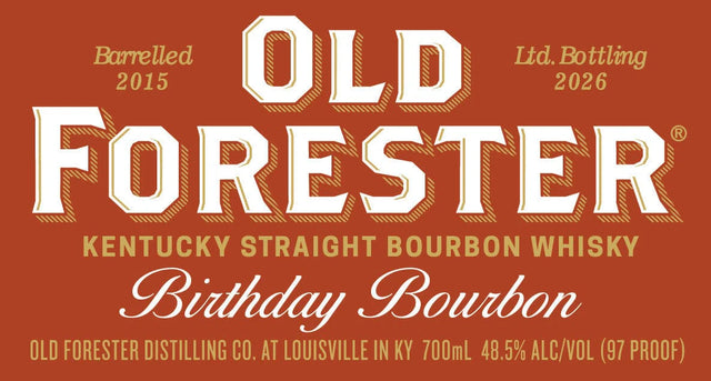 Old Forester Birthday 2026 11 Year Old Kentucky Straight Bourbon Whiskey | 700ML at CaskCartel.com