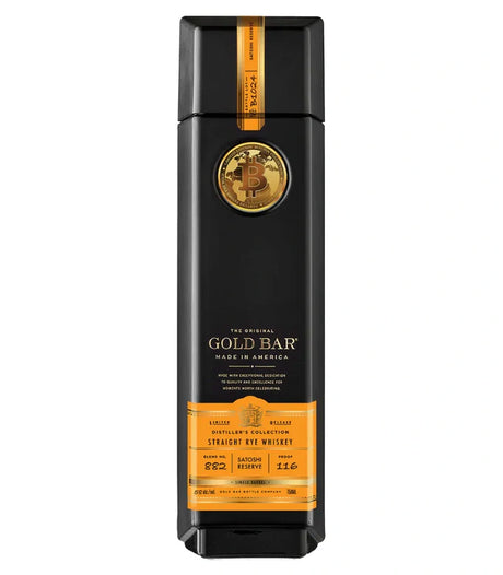 Gold Bar Bitcoin Satoshi Reserve Limited Edition Rye Whiskey at CaskCartel.com