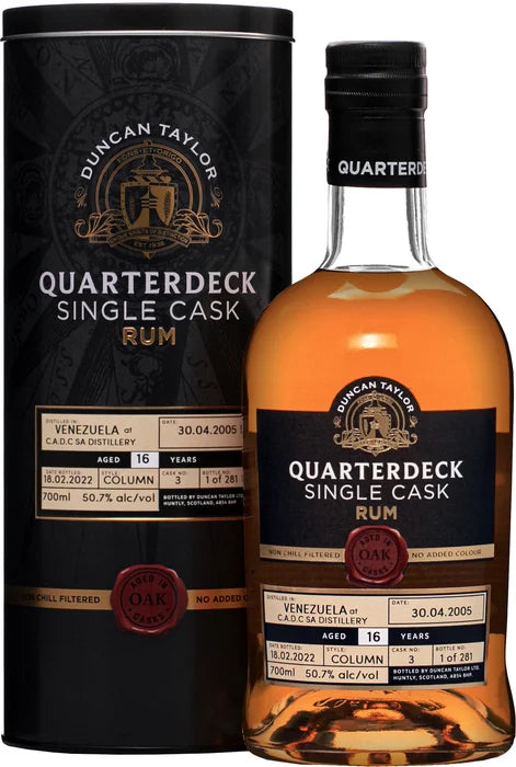 Duncan Taylor Quarterdeck Single Cask Venezuela CADC 2005 16 Year Old | 700ML at CaskCartel.com