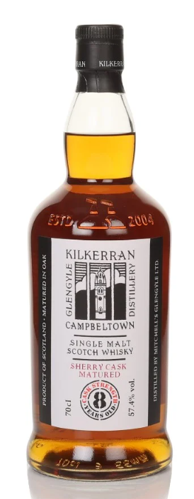 Kilkerran 8 Year Old Cask Strength Sherry Cask Matured Single Malt Scotch Whisky | 700ML