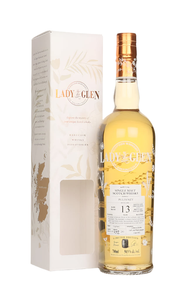 Pulteney 13 Year Old 2012 Cask #800134 - Lady of the Glen (Hannah Whisky Merchants) Single Malt Scotch Whisky | 700ML at CaskCartel.com