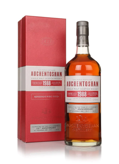 Auchentoshan 1988 Bordeaux Wine Cask Finish Clydebank 125th Anniversary Single Malt Scotch Whisky | 700ML at CaskCartel.com