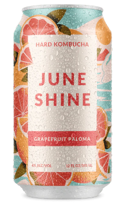 Juneshine Grapefruit Paloma Kombucha | (6)*355ML at CaskCartel.com