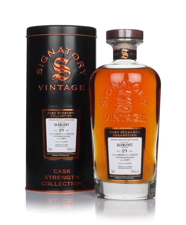 Glenlivet 19 Year Old 2006 Cask #900819 - Cask Strength Collection (Signatory) Single Malt Scotch Whisky | 700ML at CaskCartel.com