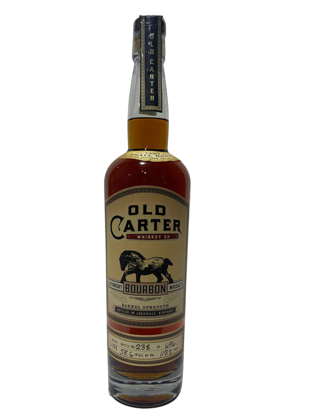 Old Carter Very Small Batch 1-TN Barrel strength Straight Bourbon 117.2 Proof Bottle 238 of 696 at CaskCartel.com
