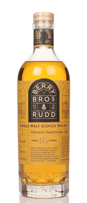 Berry Bros. & Rudd 16 Year Old Speyside Traditional Cask The Classic Range Single Malt Scotch Whisky | 700ML