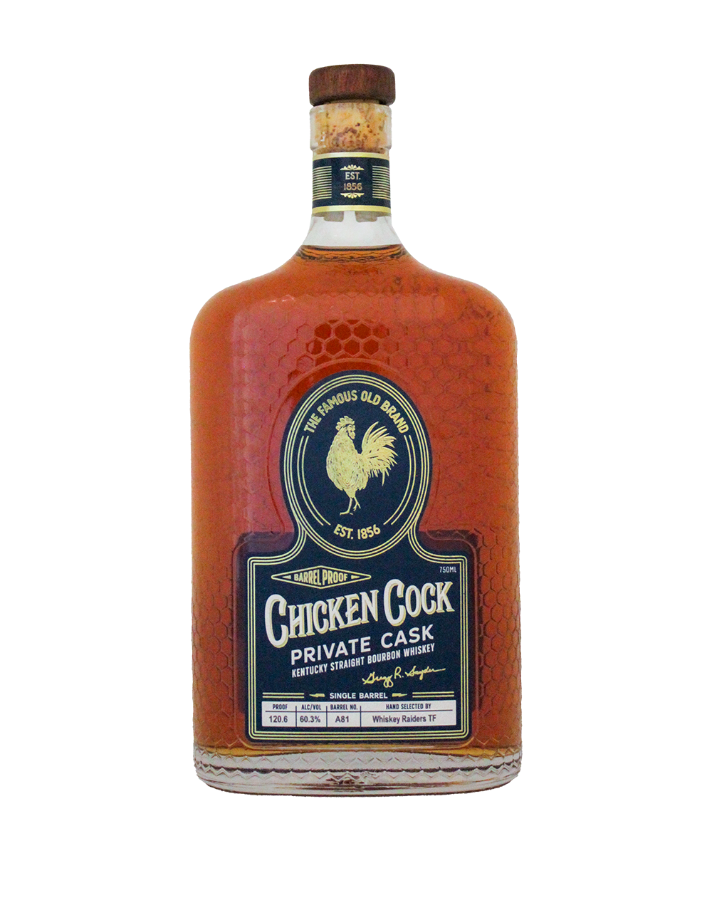 Chicken Cock Raiders Top Flight Private Cask Barrel Proof Barrel #A81 Kentucky Straight Bourbon Whiskey at CaskCartel.com