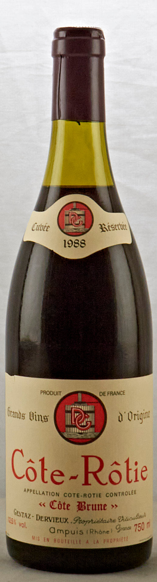 1988 | Marius Gentaz-Dervieux | Cote Rotie Cote Brune at CaskCartel.com