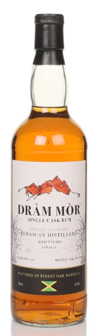 Secret Jamaican 9 Year Old Cask #72 Dram Mor Rum | 700ML at CaskCartel.com