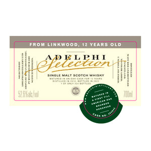 Adelphi Selections Linkwood 2010 Year Old Rare Single Malt Scotch Whisky | 700ML at CaskCartel.com