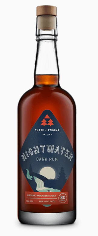 Three of Strong Spirits Nightwater Dark Rum at CaskCartel.com