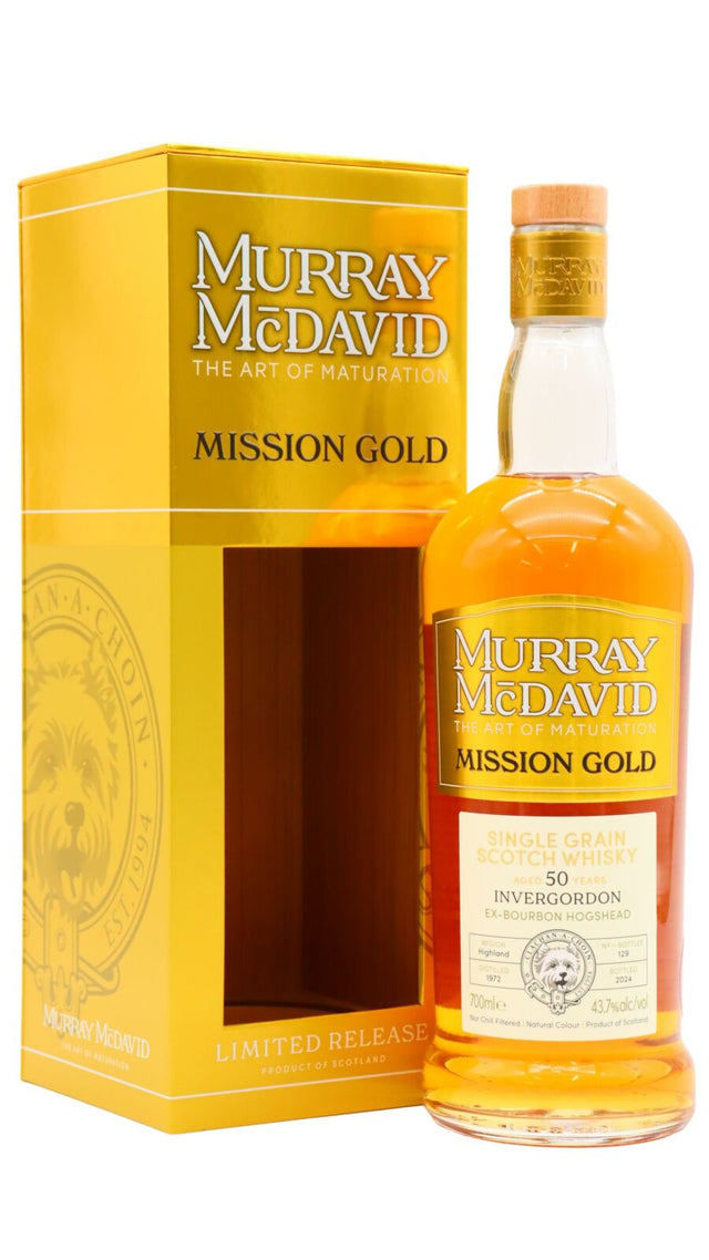 Invergordon Murray McDavid - Mission Gold - Single Cask 50 Year Old Single Grain Scotch Whisky | 700ML at CaskCartel.com