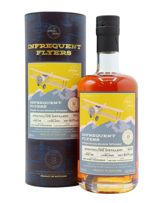 Strathclyde Infrequent Flyers Single Cask #1432128 9 Year Old 2014 Vintage Single Grain Scotch Whisky | 700ML at CaskCartel.com